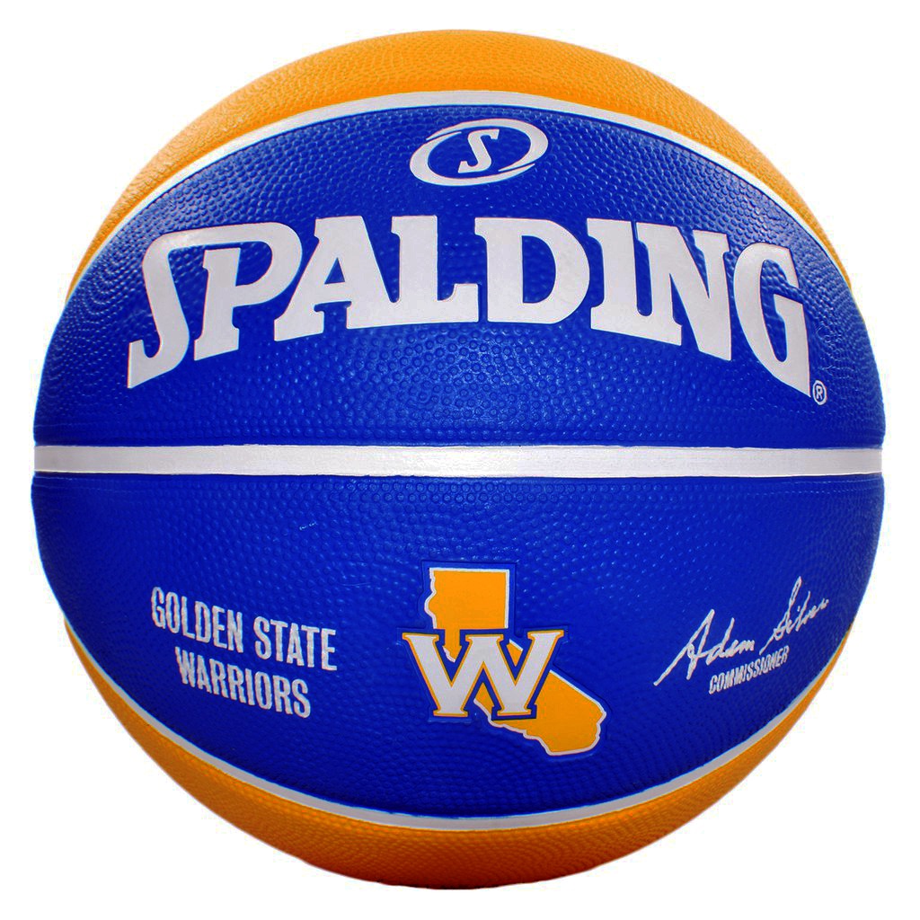 Quả Bóng Rổ Spalding NBA Team Golden State Warriors – Outdoor Size 7 Chính Hãng tặng kèm Kim Bơn và túi lưới đựng bóng