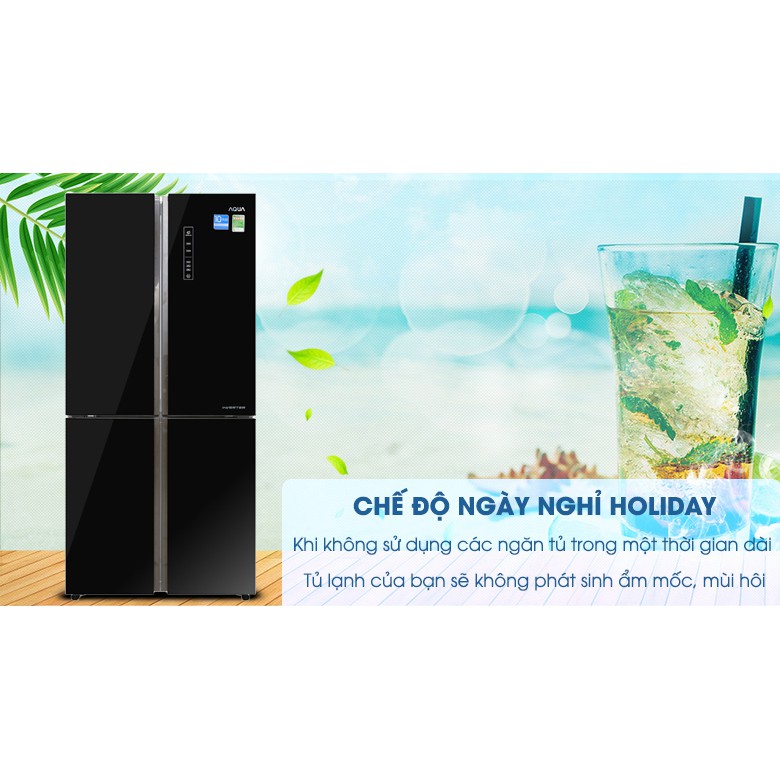 Tủ lạnh Aqua Inverter 456 lít AQR-IG525AM.GB