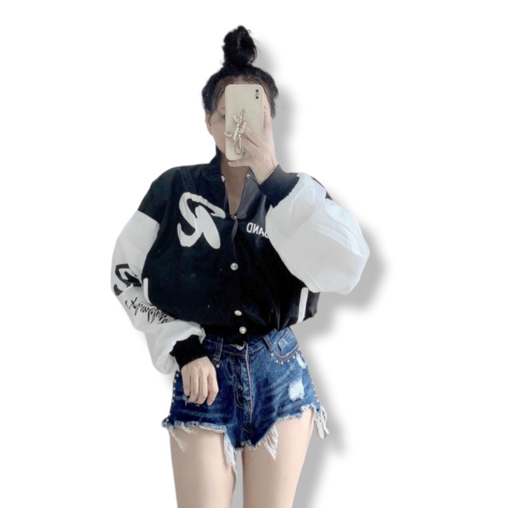 Áo Khoác Bomber Nữ Form Lửng In Chữ Cực Xinh Mẫu Mới Cực HOT  - ĐĂNG QUANG CLOTHER