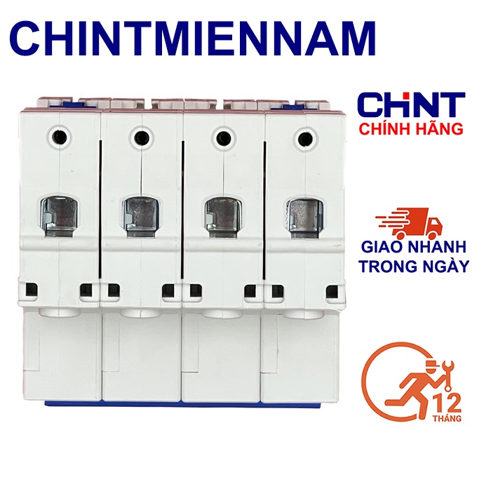Cầu Dao Aptomat An Toàn MCB NXB-63 4P 32A-63A 4 Pha 6Ka Hãng CHINT Hàng chính hãng xuất khẩu