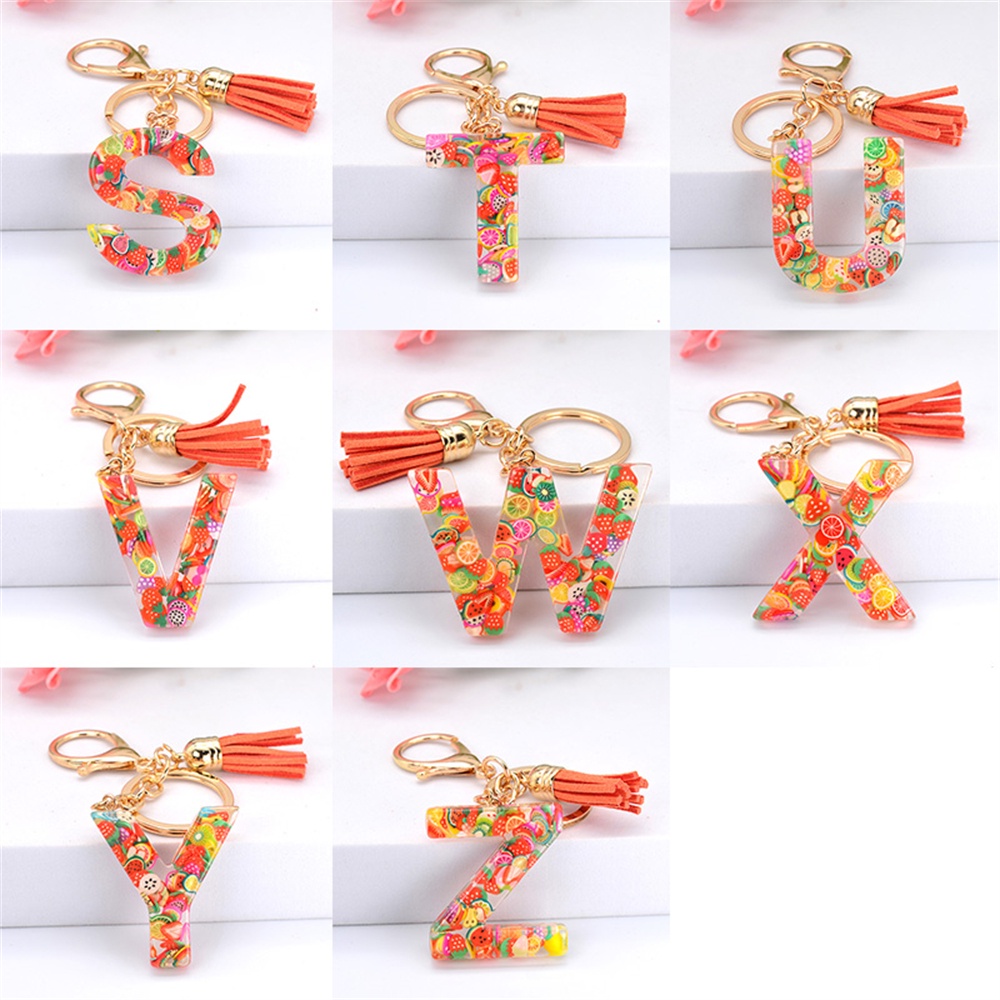 Móc Khóa Mặt Hình 26 Chữ Cái A-Z Thời Trang Nữ Tính