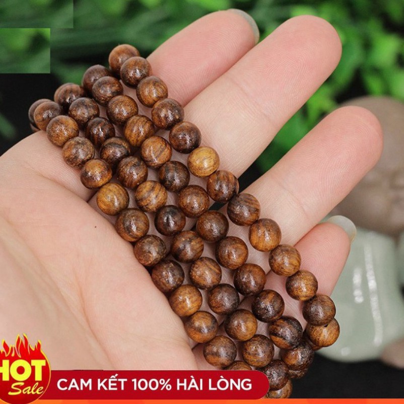 ((GIÁ TỐT )) Vòng chuỗi hạt đeo tay 108 hạt phong thủy bằng gỗ - CH106 Hàng cao cấp