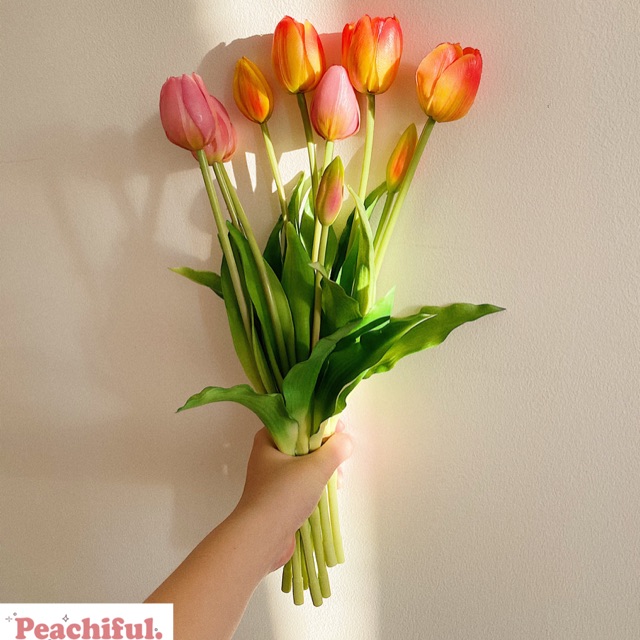 Hình Thật/Có Sẵn)5 Cây Hoa Tulip Siêu Thực Vintage Hàn Quốc | Shopee Việt  Nam