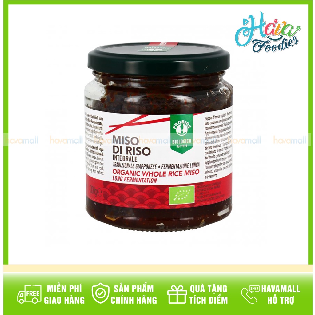 [HÀNG CHÍNH HÃNG] Tương Miso Hữu Cơ PROBIOS 300gr – Organic Whole Rice Miso