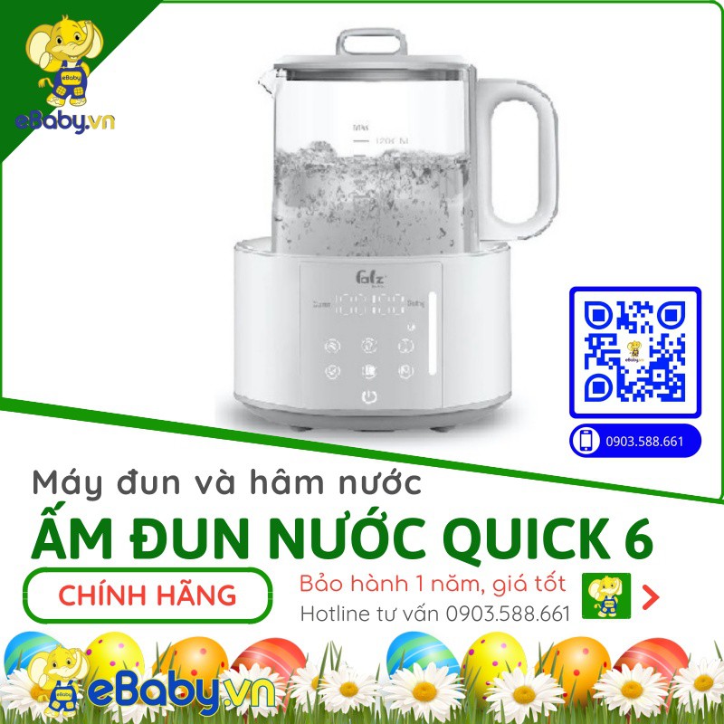 Máy đun nước và hâm nước pha sữa điện từ Quick 6 FatzBaby FB3582TK - Bảo hành 12 tháng toàn quốc