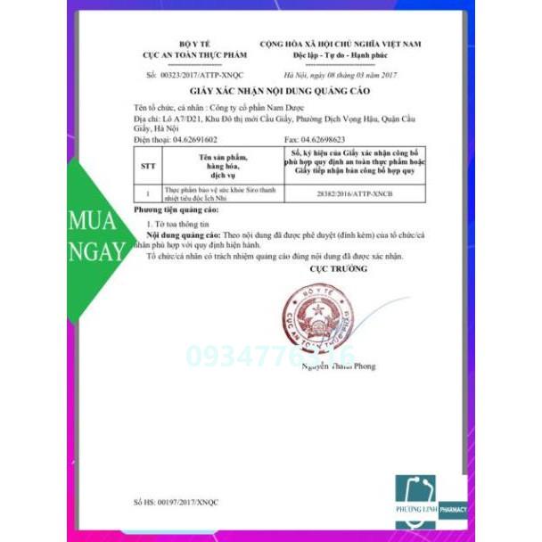 Siro thanh nhiệt tiêu độc Ích Nhi - 10ml