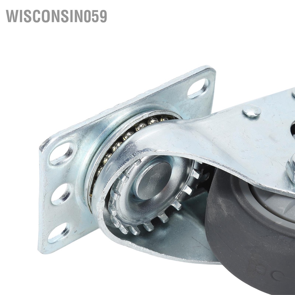 Wisconsin059 Swivel Caster Độ ồn thấp Phụ kiện bánh xe TPR hạng nặng Thay thế bằng phanh cho đẩy