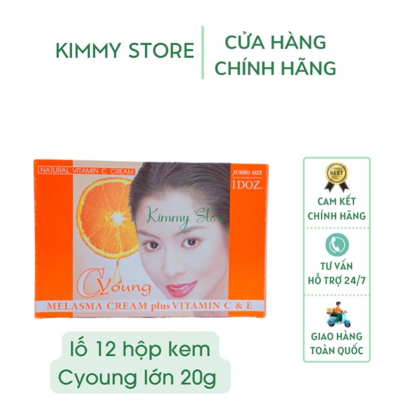 Sỉ lố 12 hộp kem Cyoung cam chuẩn thái 20g