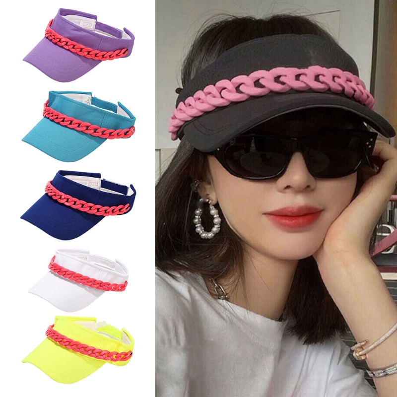 Mũ Lưỡi Trai Có Dây Điều Chỉnh Chống Tia UV Thời Trang Đi Biển Mùa Hè
