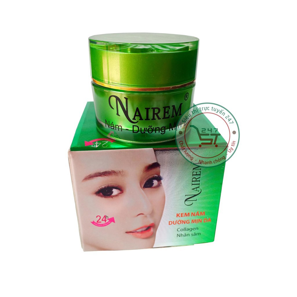 Kem nám Dưỡng mịn da Nairem 12g (Xanh)