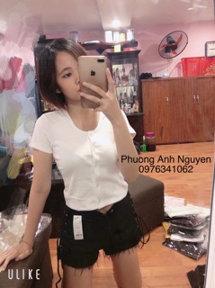 ÁO CROPTOP BODY CÓ NÚT BỌC