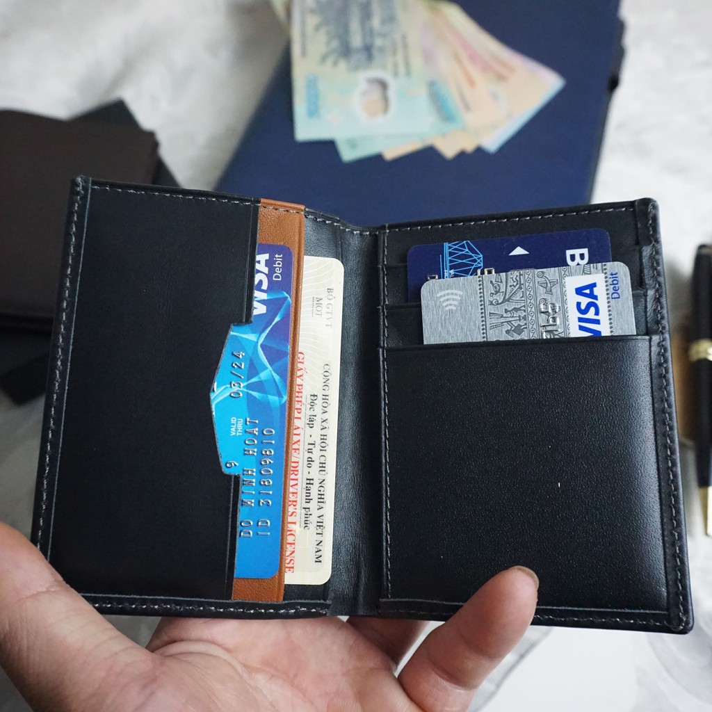 Ví Da Nam Mini Da Bò Thật thời trang cao cấp