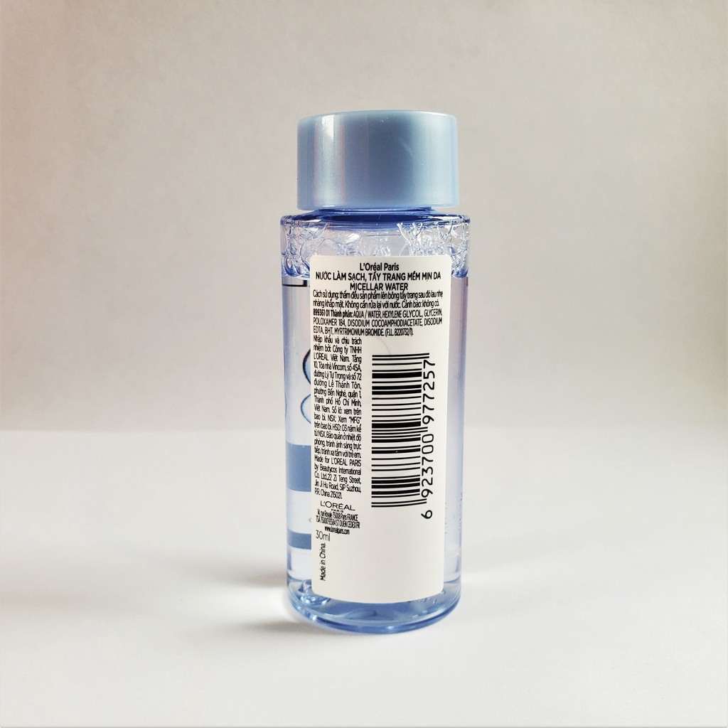 Nước tẩy trang Loreal - L'Oreal Paris tẩy trang mềm nịn da micellar water 30ml | BigBuy360 - bigbuy360.vn