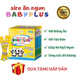 Siro ăn ngon babyplus giúp bé hết biếng ăn, hết táo bón, tăng cân, tăng sức đề kháng