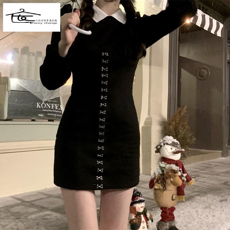 Đầm Polo Màu Sắc Tương Phản Thời Trang Xuân Thu Cho Nữ