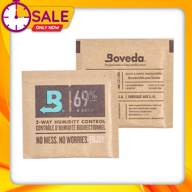 Túi Dung Dịch Giữ Ẩm Ciga Boveda 69% 8 Gram Điều Khiển Độ Ẩm 2 Chiều Cực Tốt