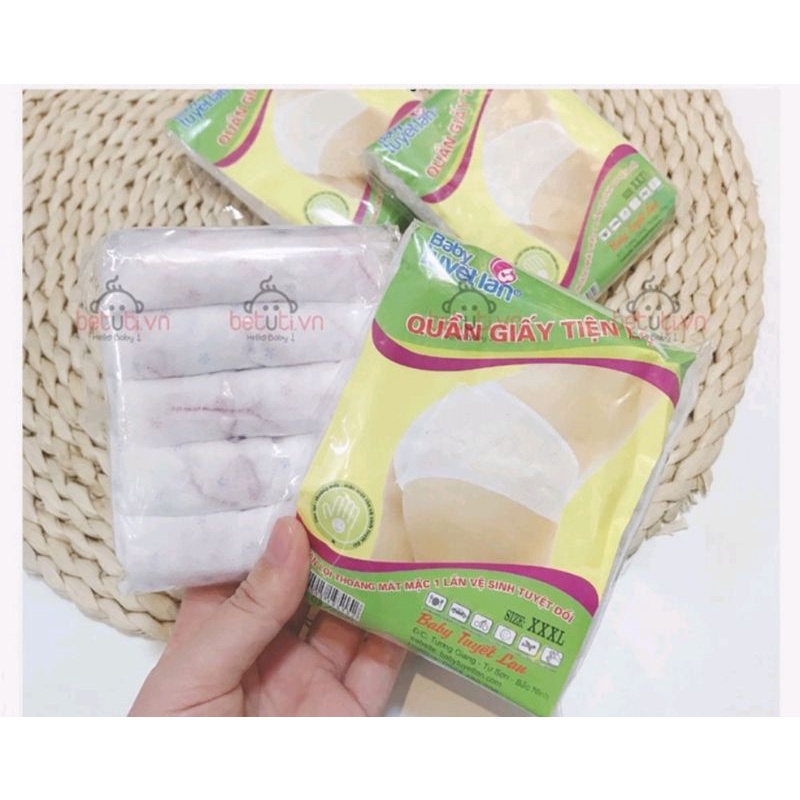 Quần lót giấy cho mẹ sau sinh