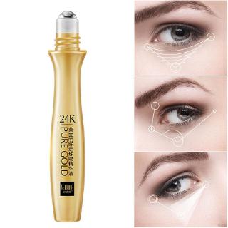 [Hàng mới về] Thanh lăn tinh chất lá vàng 24K giúp mát xa dưỡng ẩm chống bọng và quầng thâm dành cho da mắt