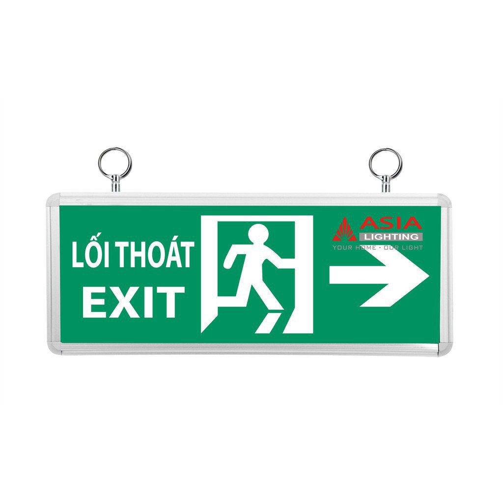 Đèn led Exit chỉ dẫn Asia ET-01 , EP-01 , EP-02 , hướng trái phải. 1 mặt 2 mặt, Công suất 3W