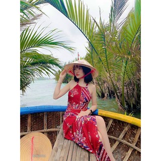 ĐẦM MAXI THỔ CẨM CỔ YẾM