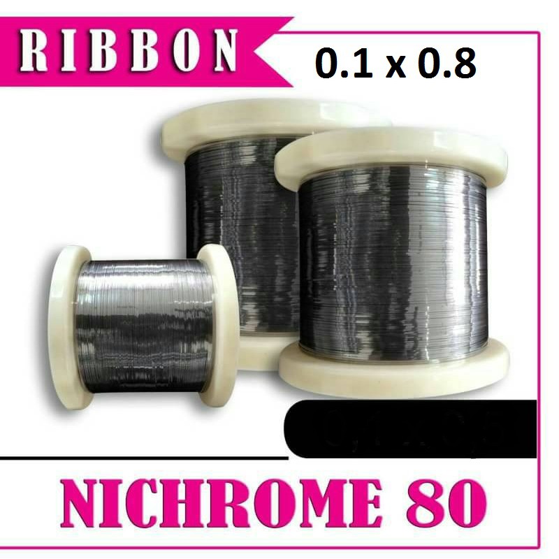 Cuộn Dây Ruy Băng Nichrome 80 0.1x0.8 Dài 16m Chất Lượng Cao