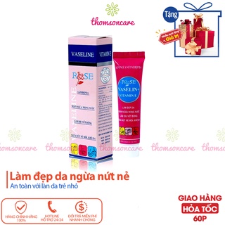 Vaseline Rose làm đẹp da - Ngăn ngừa nứt nẻ, khô da - Làm dịu vết bỏng Chính hãng