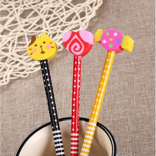 Bút chì kèm gôm cute H37