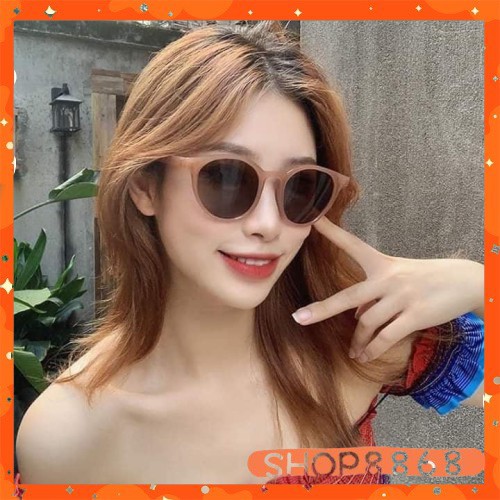 Kính mát nữ gọng tròn mắt mèo nhiều màu