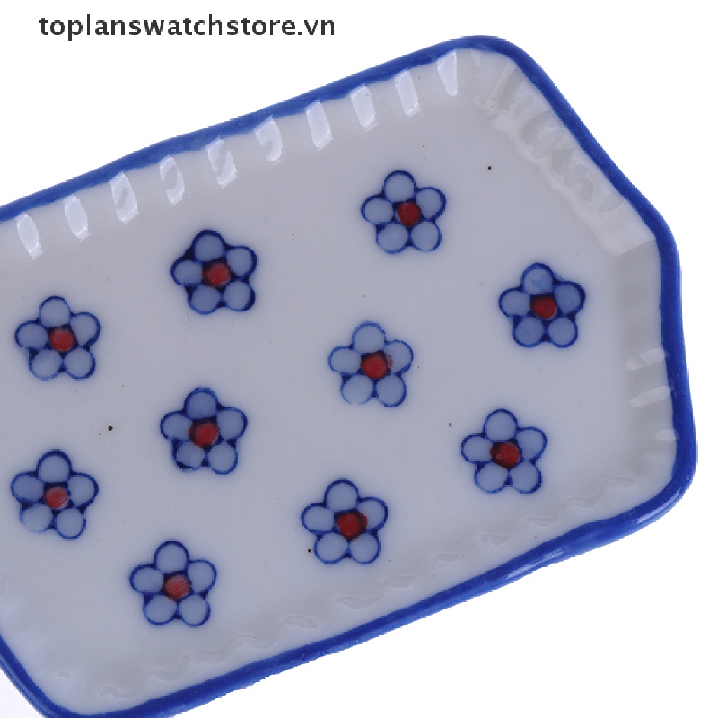 Đĩa Sứ Mini 6 * 4CM Trang Trí Nhà Búp Bê