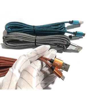 1 Chiếc 3 Mét 2 Mét Sạc Nhanh Loại C USB C micro Cáp Cho IPhone (5-14) Cáp Dữ Liệu Nylon Bện