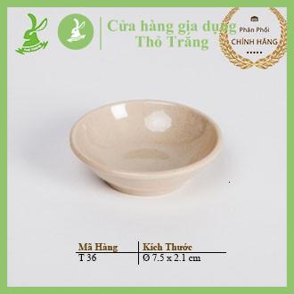 Chén Chấm Tiêu T36N Ngăn Màu Nâu Nhựa Melamine Cao Cấp Fataco Việt Nam