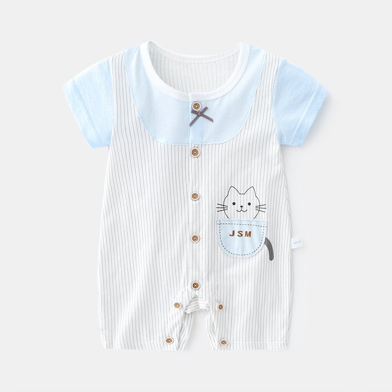 Bộ Quần Áo Liền Cộc Tay Cho Bé | 0-18 Tháng Calcy Baby BY002