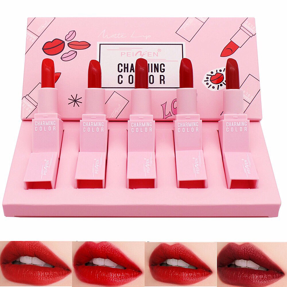 Set 5 son hồng hàng nội địa trung