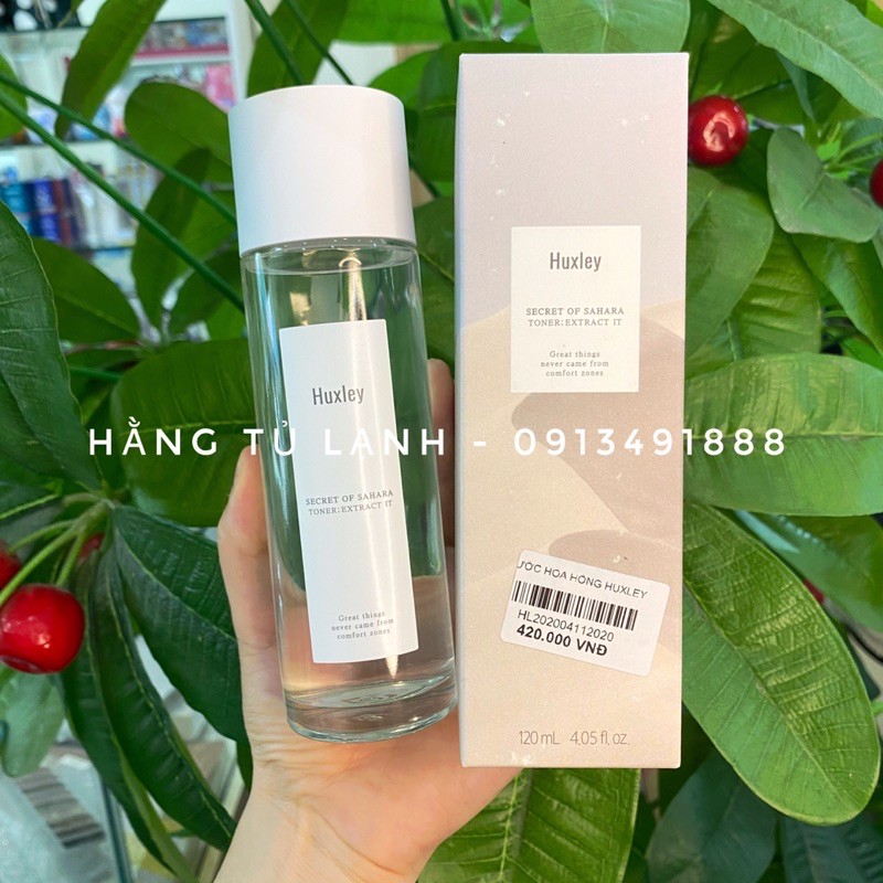 Nước Hoa Hồng Dưỡng Ẩm Và Làm Sạch Da Chiết Xuất Xương Rồng Huxley Secret Of Sahara Toner Extract It 120ml