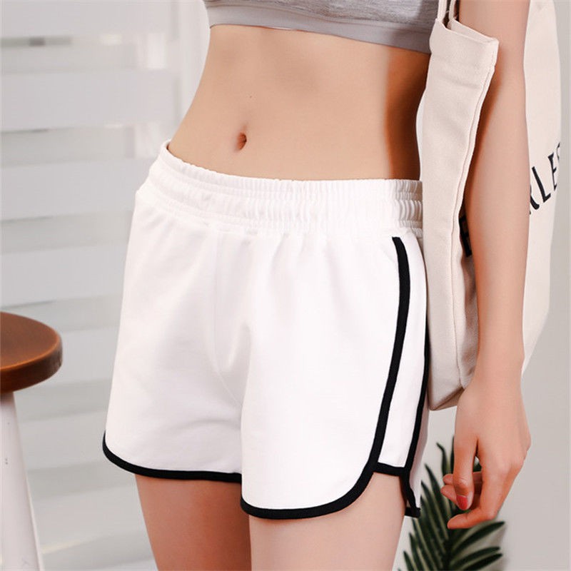 Quần Short Thể Thao Lưng Cao Ống Rộng Phong Cách Hàn Quốc Dành Cho Nữ | BigBuy360 - bigbuy360.vn
