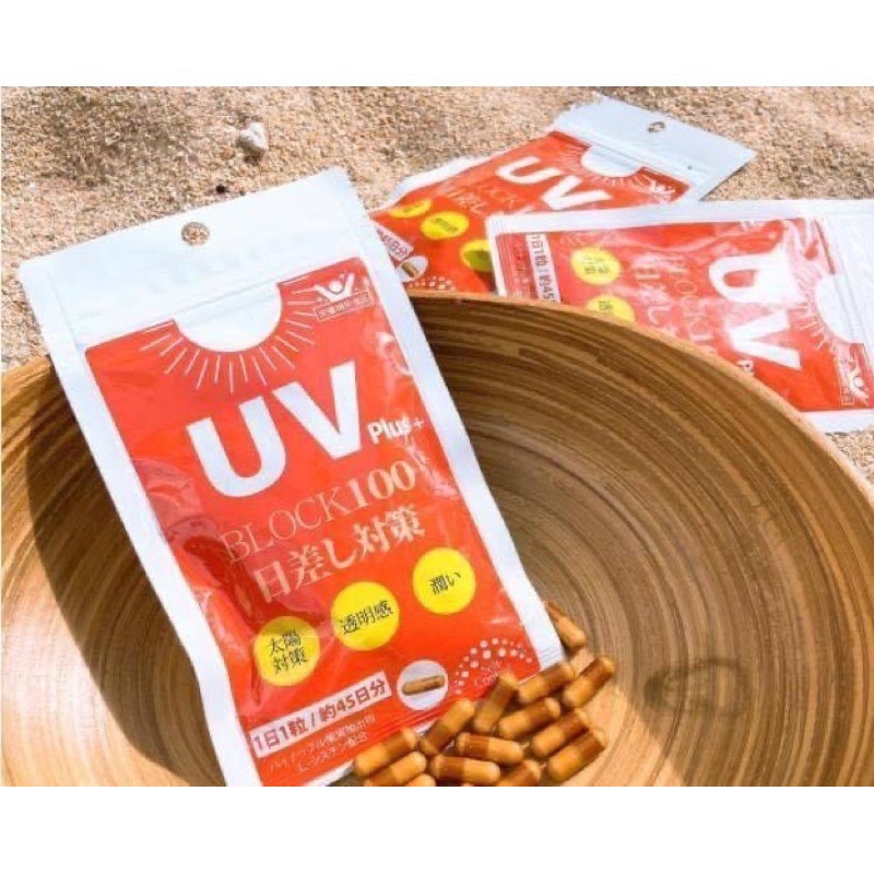 Viên uống chống nắng UV- Viên Uống Chống Nắng UV PLus Block