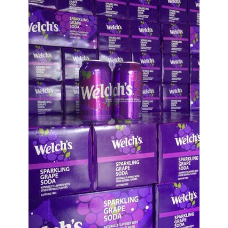 ( 1 lon) Nước ngọt soda welch’s nho