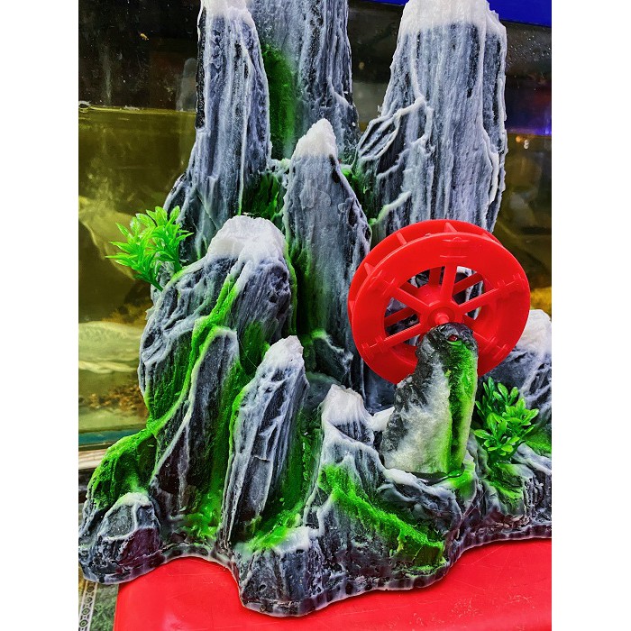 TIỂU CẢNH TRANG TRÍ HỒ CÁ NON BỘ 31x15x37cm