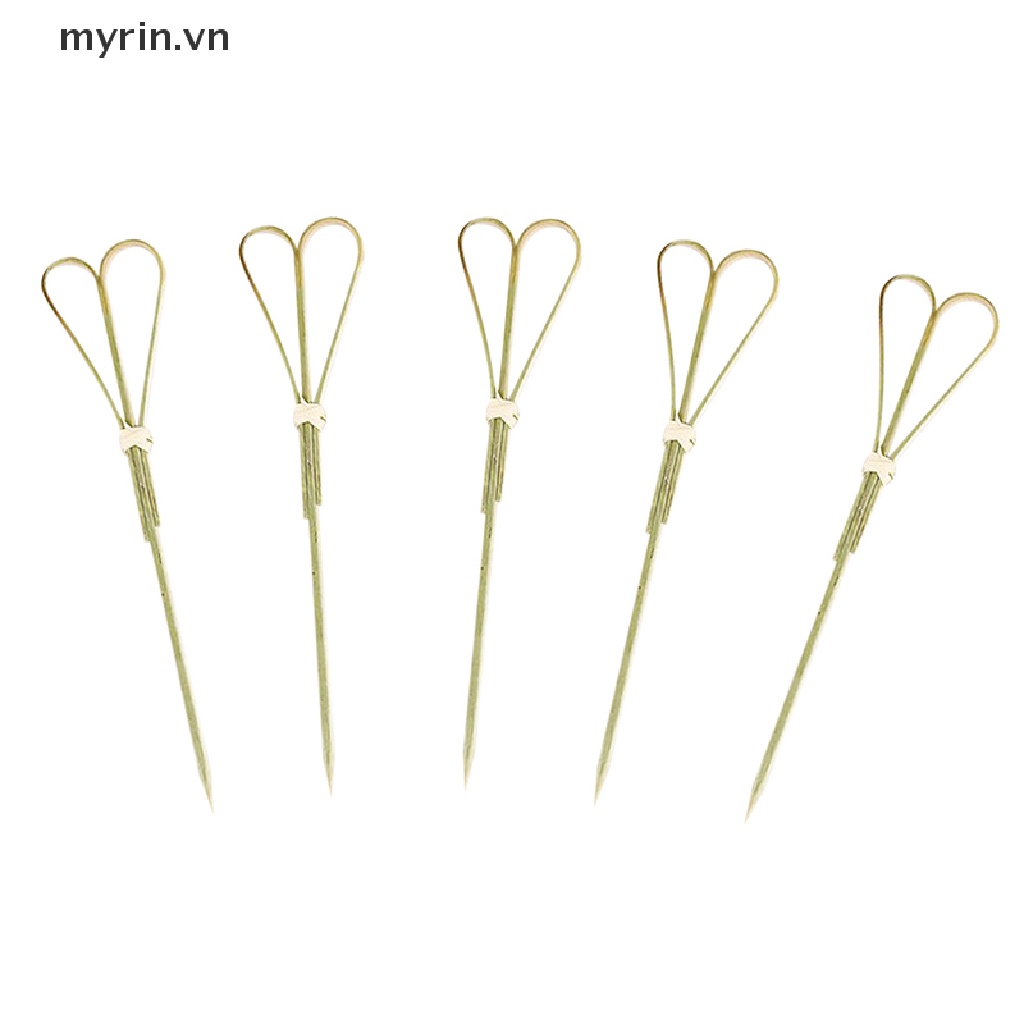 Set 100 Xiên Gỗ Tre Ăn Trái Cây / Cocktail Dùng Một Lần