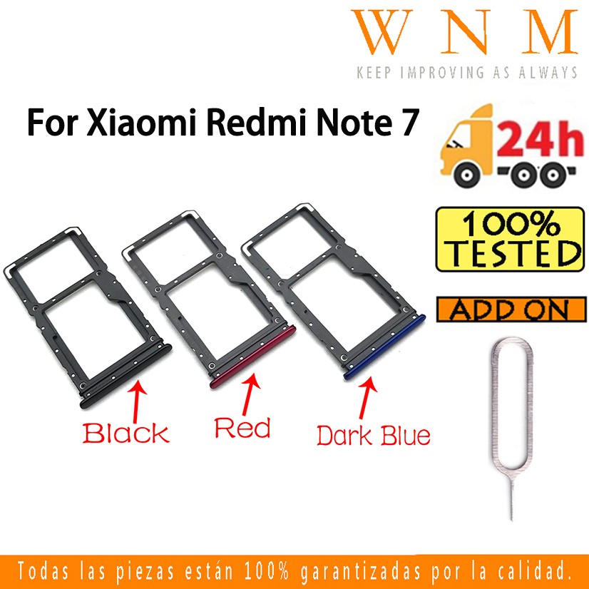 Khay Đựng Thẻ Sim Điện Thoại Thay Thế Chuyên Dụng Cho Xiaomi Redmi Note 7 Note7