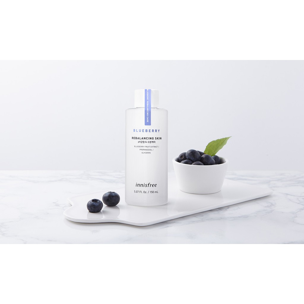 NƯỚC HOA HỒNG CHIẾT XUẤT VIỆT QUẤT INNISFREE BLUEBERRY REBALANCING SKIN 150ML