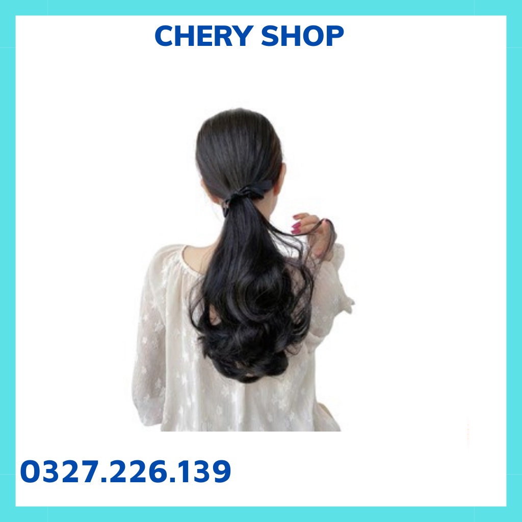 Tóc giả nữ cột 💄FREESHIP💄Tóc giả cột ngắn 25cm c25