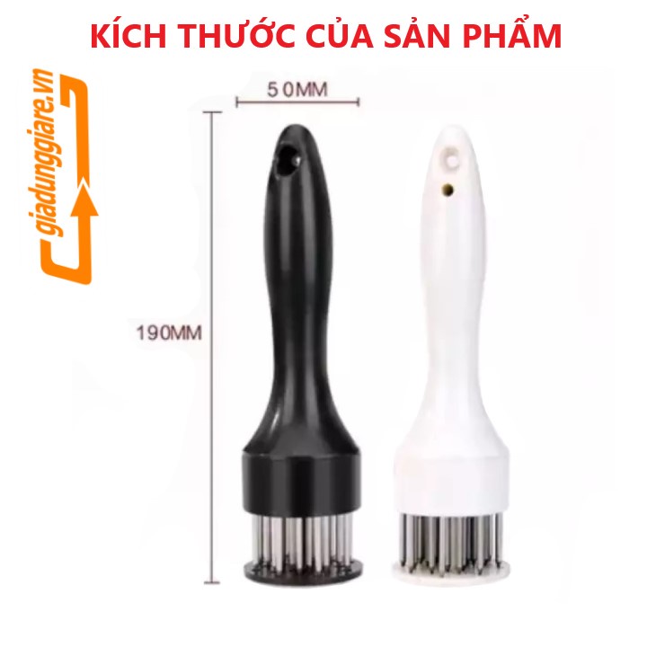 Dụng cụ châm bì thịt, châm thịt làm mềm thịt Bít tết (Giao mầu ngẫu nhiên Đen hoặc Trắng)