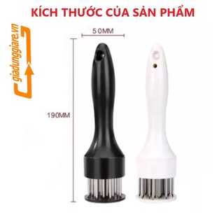 Dụng cụ châm bì châm thịt làm mềm thịt Bít tết (Giao mầu ngẫu nhiên Đen hoặc Trắng)