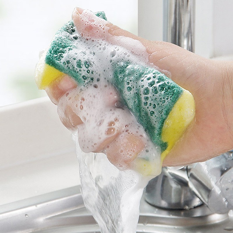 1 cái bọt biển rửa bát / nhà bếp emery magic clean chà chà chà rỉ vết bẩn tiêu điểm bọt biển / bọt biển bàn chải làm sạch