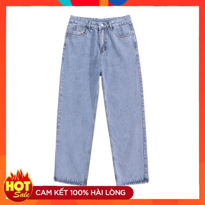 Quần jeans nam ⚡BH 1 ĐỔI 1⚡ quần bò baggy nam ống xuông phong cách Hàn Quốc  2021_HALLO STORE | BigBuy360 - bigbuy360.vn