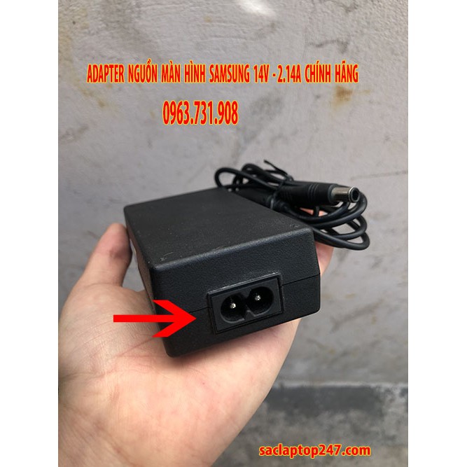 Adapter nguồn màn hình samsung 14V 2.14A chính hãng