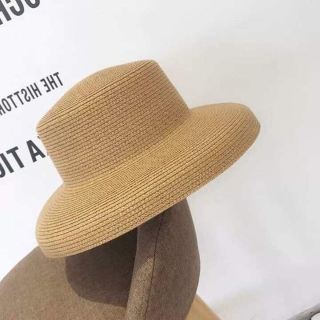 Mũ cói lồng đèn cói trơn siêu sang chảnh