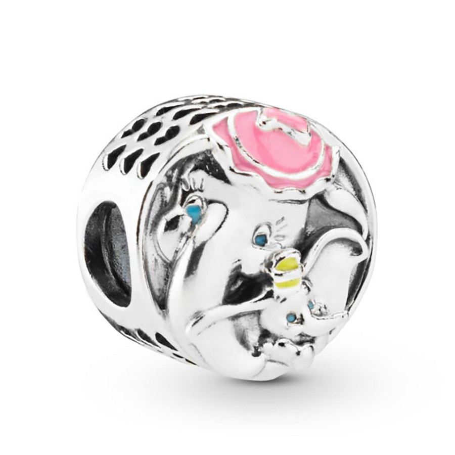 Dinglly Dumbo dễ thương và hình ảnh động vật voi và mặt dây chuyền Phụ kiện trang sức làm bằng tay