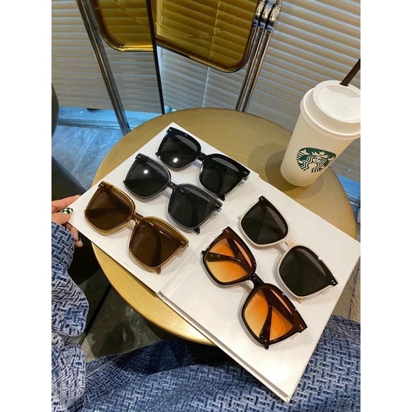 Kính Râm GM LOCELL Nam Nữ Cao Cấp Siêu Bền Chống Tia UV Màu trà - cam - trắng sữa - xám tây